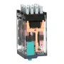 Relé de interface, 6A, 4NAF, botão de teste, LED, 24VCC, RXM4AB2BD